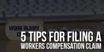 5 Tips For Filing A Workers Compensation Claim Exeideas Let S Your