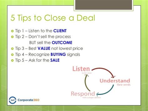 5 Tips To Close A Deal