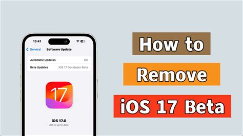 5 Ways Remove Ios 17 Beta With Without Itunes And Pc