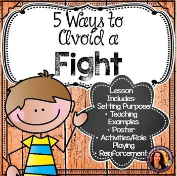 5 Ways To Avoid A Fight By The Naturally Creative Classroom Tpt