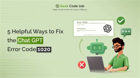 5 Ways To Fix The Chat Gpt Error Code 1020 Chatgpt Not Working