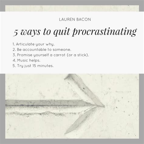 5 Ways To Quit Procrastinating On That Thing You Keep Saying You Want