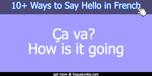 5 Ways To Say Hello In French Luxurydotcom Hello In French Ways