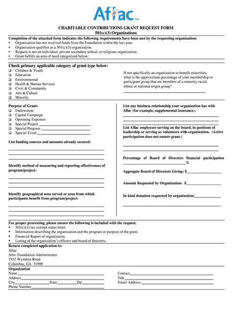 501C3 Application Form