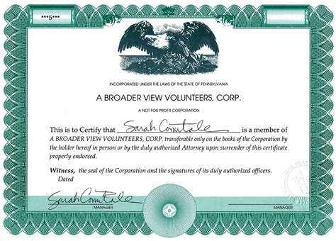 501C3 Certificate Certificates Templates Free