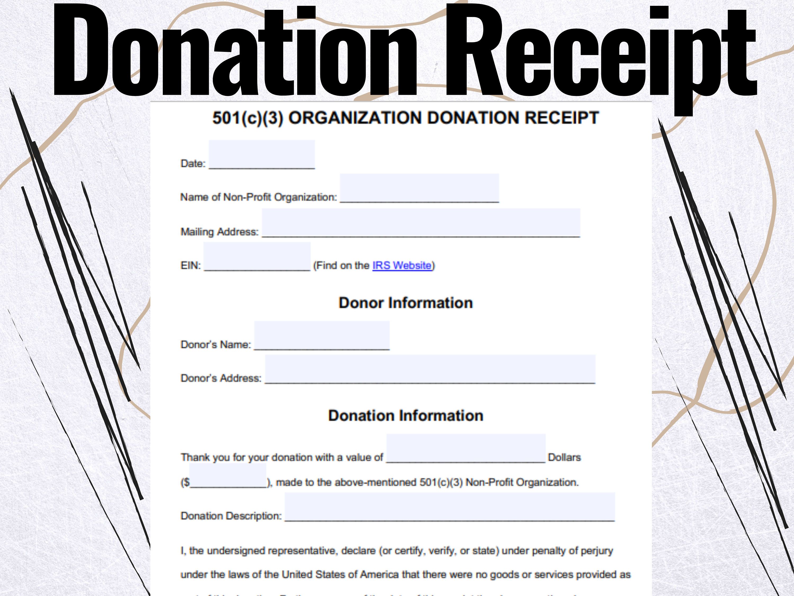 501C3 Donation Receipt 501C3 Donation Receipt Template 501C3 Donation