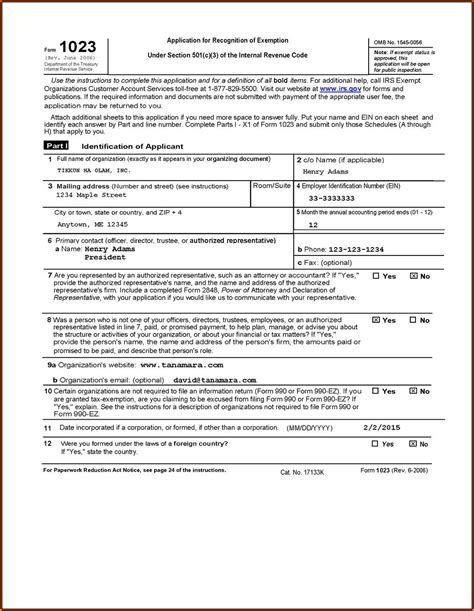 501C3 Form Sample Form Resume Examples Wrypblp24a