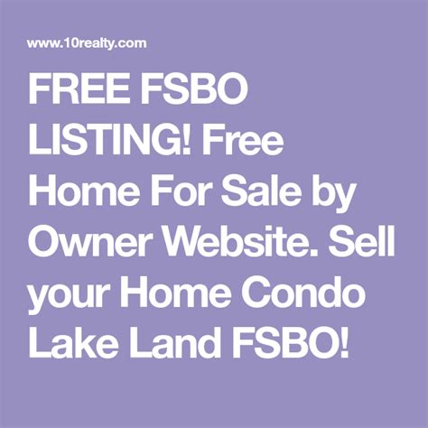 52 Free Fsbo Listings For Sale By Owner Flat Fee Mls Ideas Fsbo All Search Engines List