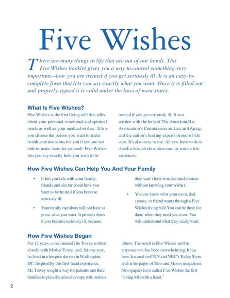 5Wishes Pdf