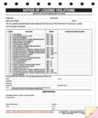 663 Fs C3 Notice Of Logging Violations Log Book Companion Log