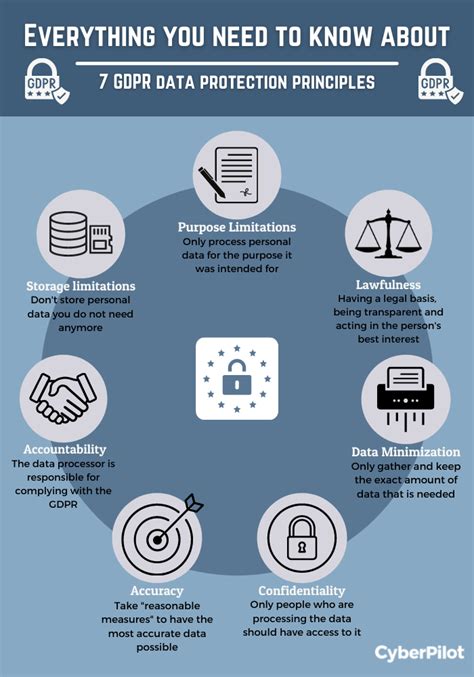 7 Principles Of Gdpr Infographic