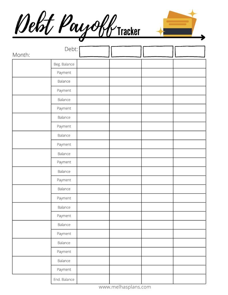 7 Sample Debt Payoff Trackers In Pdf Ms Word