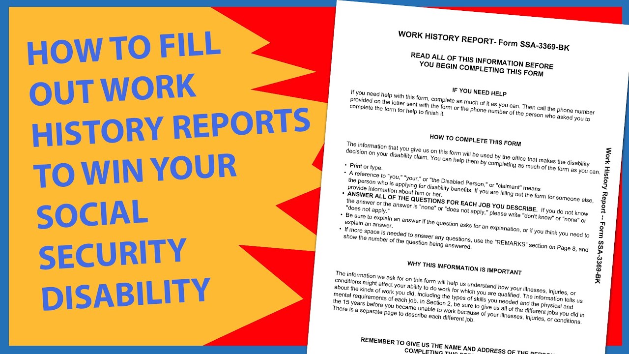 7 Social Security Disability Paperwork Don Ts Youtube