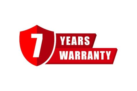 7 Years Warranty 7 Years Warranty Label 7 Years Warranty Vector 7 Years Warranty Badge Png