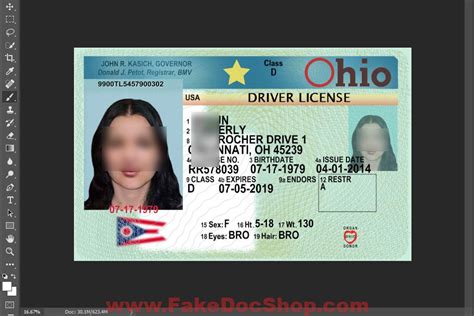 74 Best Ohio Id Card Template In Word With Ohio Id Card Template