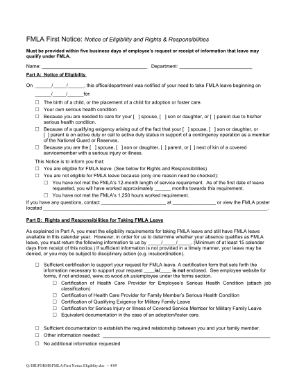 75 Fmla Printable Forms Page 2 Free To Edit Download Print Cocodoc