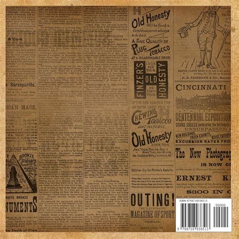 8 5X8 5 Old Aged Vintage Newspaper Scrapbook Paper For Crafts Amp Collage Art 20 Pattern 2