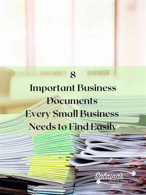 8 Important Business Documents Every Small Business Needs To Find Easily