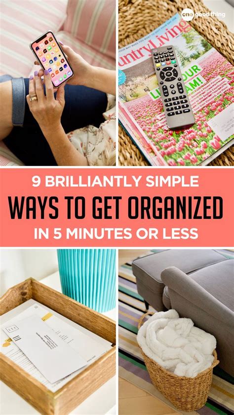 8 Ways To Get Organized In 5 Minutes