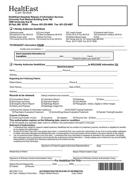 9 Best Images Of Free Printable Hospital Discharge Forms Blank