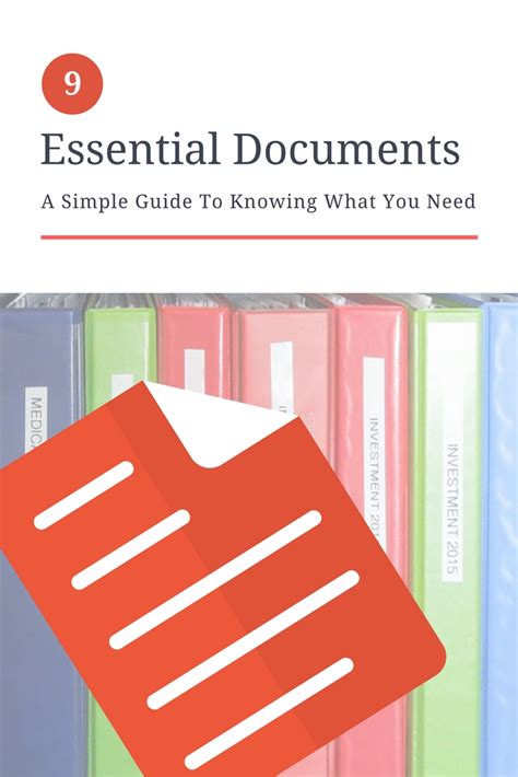 9 Essential Documents A Simple Guide To Knowing What You Need