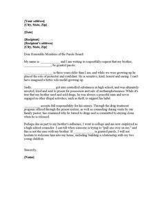 9 Parole Support Letter Template Perfect Template Ideas