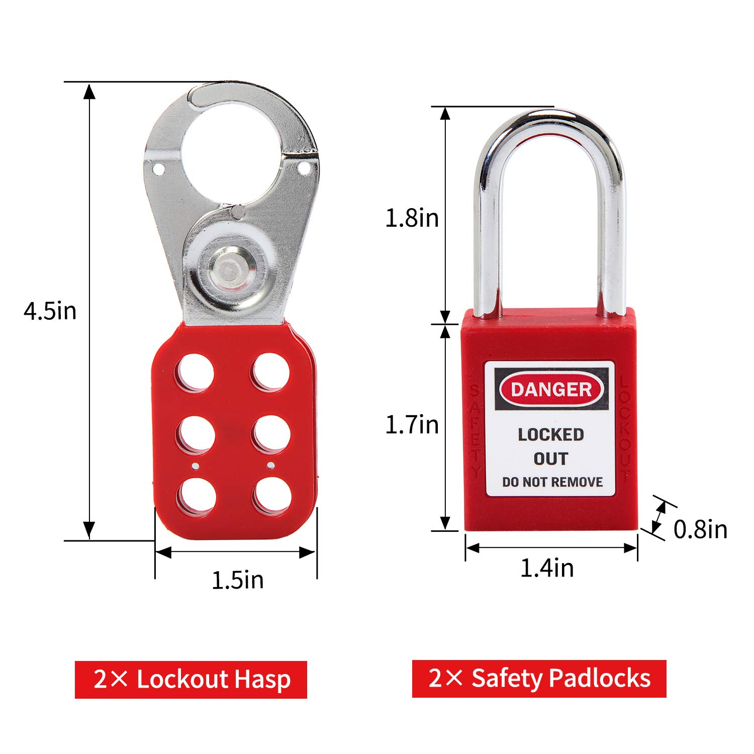 9 Pcs Lockout Tagout Locks Tags Set Lockout Locks Keyed Different Safety Padlocks Out Tag Out