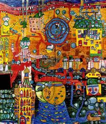 936 The 30 Days Fax Painting 1994 Friedensreich Hundertwasser Wikiart Org