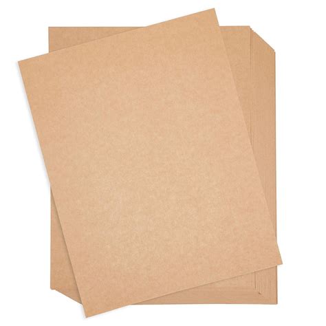 96 Pack Brown Kraft Paper Sheets For Wedding Party Invitations