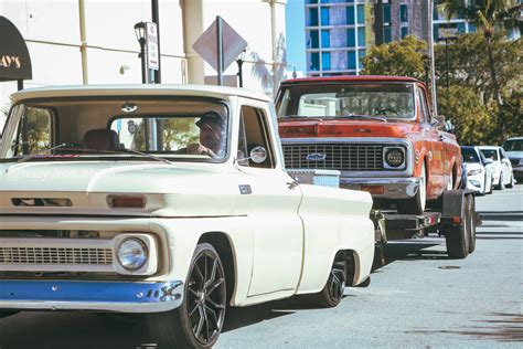 A C10 Towing A C10 Probably The Coolest Thing At The Car Show R