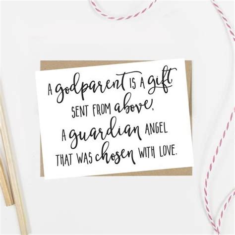 A Godparent Is A Gift Card God Parents Godparent Request Ideas