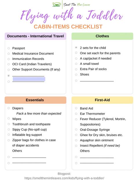 A Parent S Essential Checklist For Flying With Kids What You Can T Forget