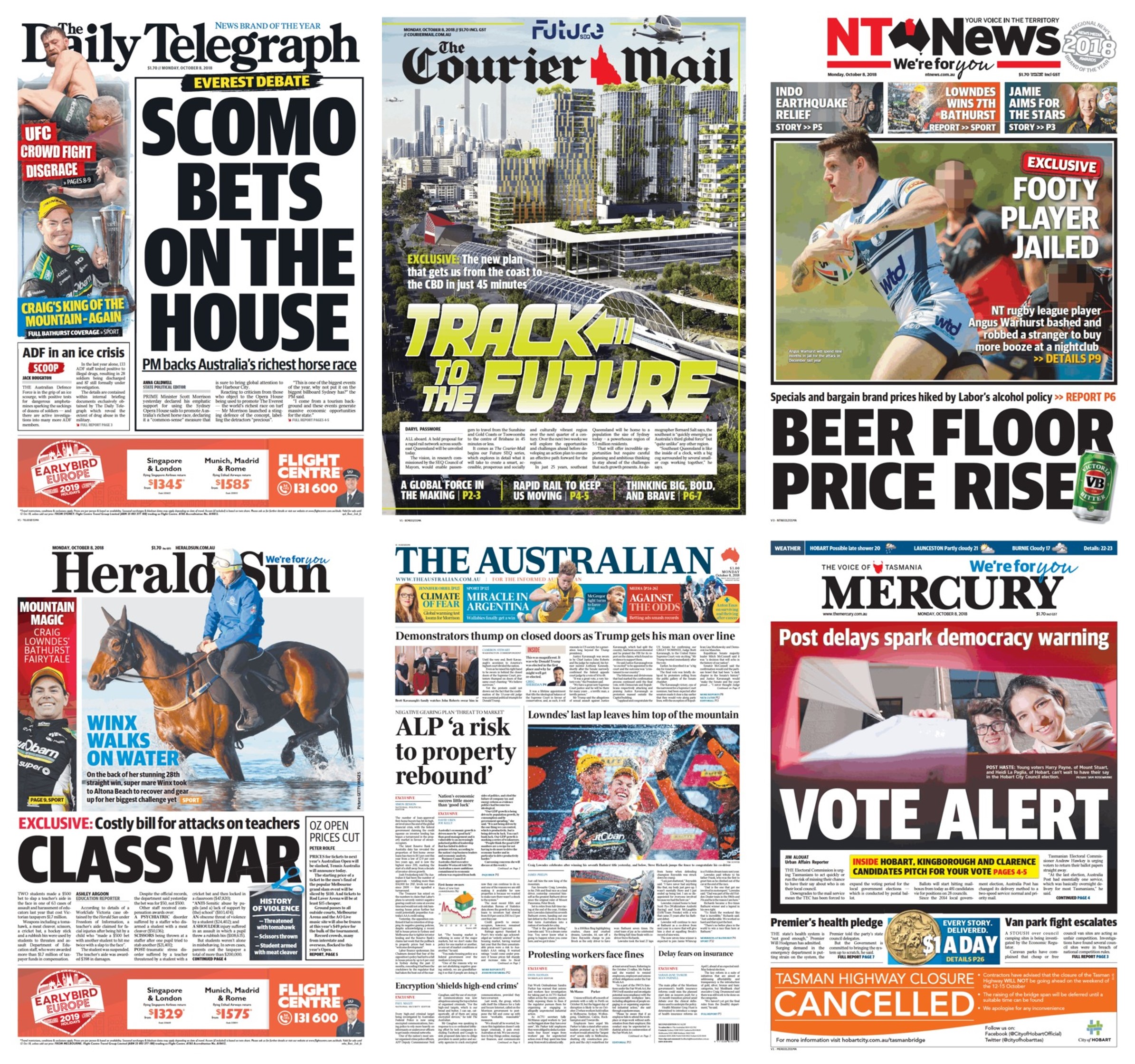 A Selection Of Today Amp 39 S News Corp Papers R Australia