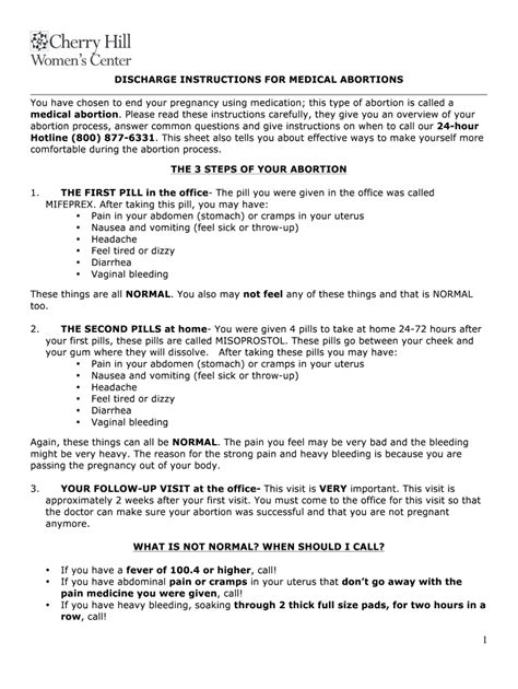 Abortion Discharge Papers Fill Out Amp Sign Online Dochub