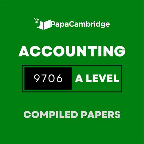 Accounting 9706 As And A Level Yearly Unsolved Past Papers 5 10