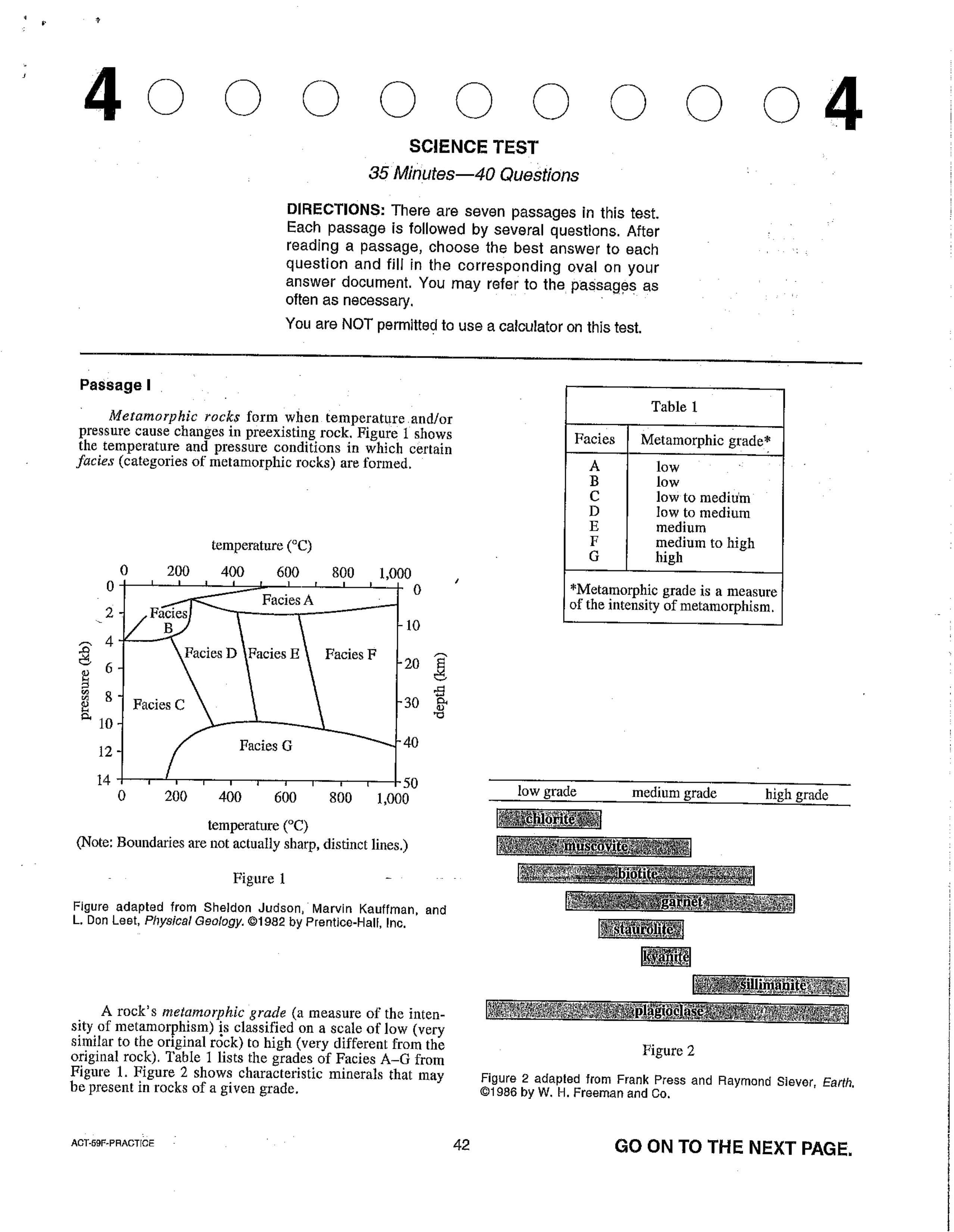 Act Practice Tests Printable