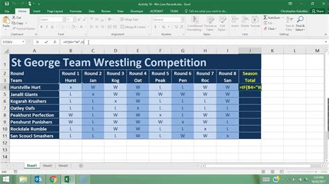 Activity 16 Win Loss Records Youtube