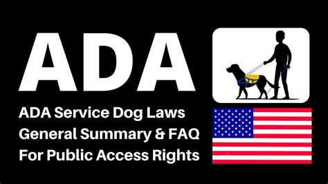 Ada Service Dog Laws Americans With Disabilities Act Service Animal