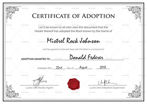 Adoption Papers Template