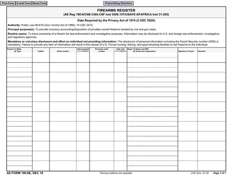 Ae Form 190 6E Fill Out Sign Online And Download Fillable Pdf