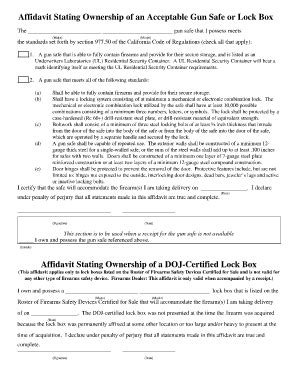 Affidavit For Firearms License Fill And Sign Printable Template Online