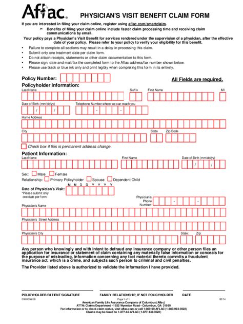 Aflac Physician Treatment Summary 2014 2024 Form Fill Out And Sign