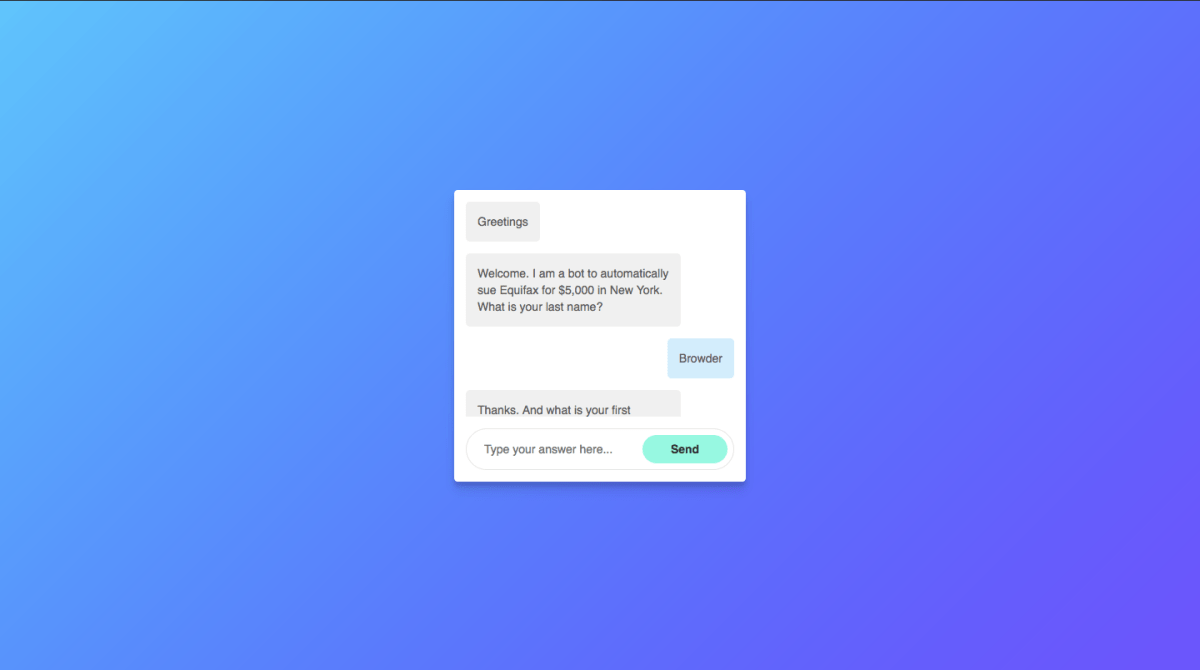 Ai Chatbot Donotpay Lets You Sue Equifax For Up To 25 000 Without A