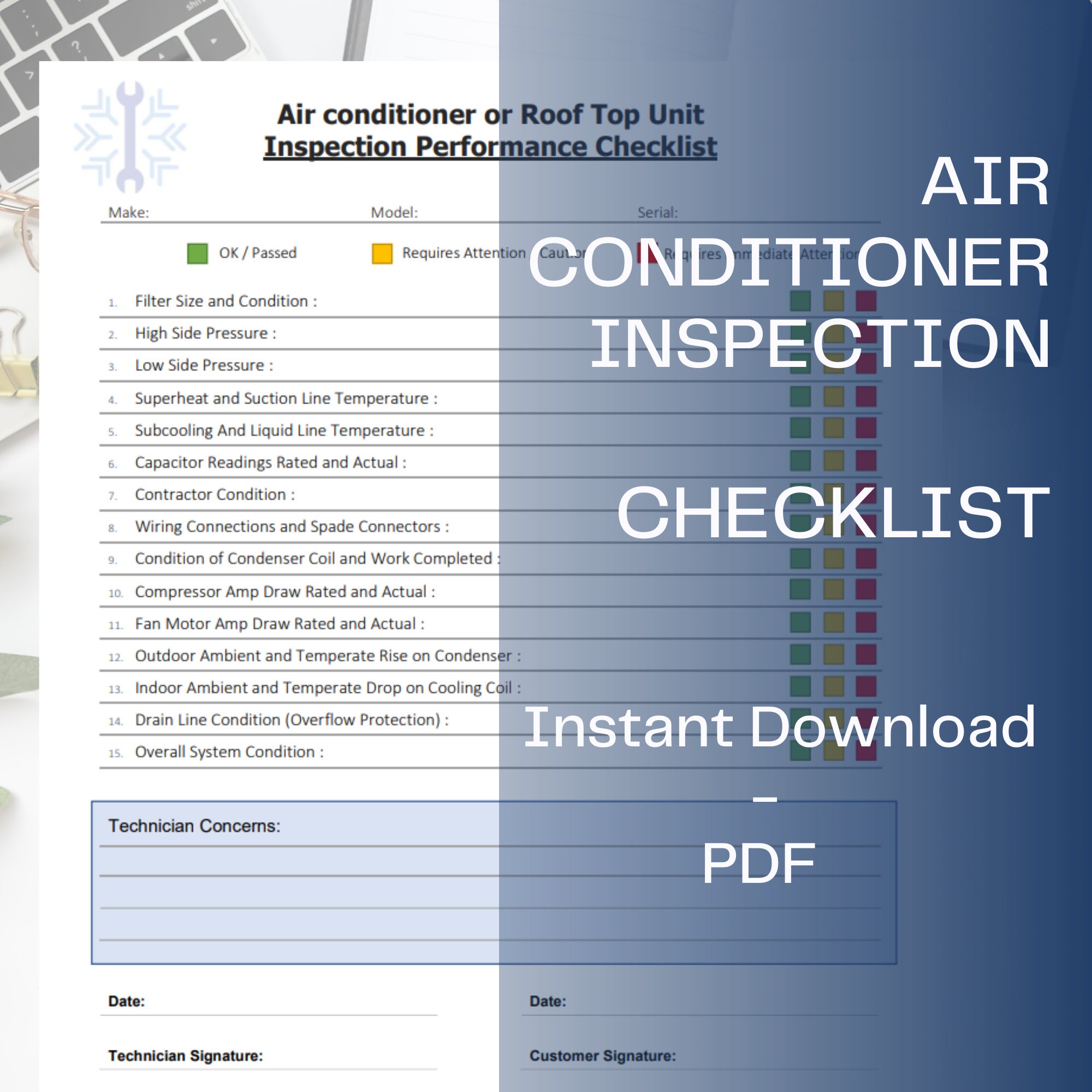 Air Hvac Inspection Checklist Hvac Checklist Air Conditioning Inspection Checklist Ac