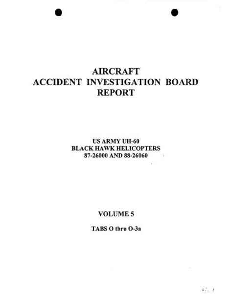 Aircraft Accident Investigation Board Report United States