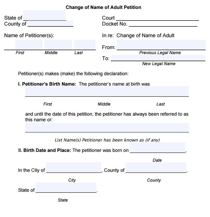 Alabama Adult Name Change Form Printable Printable Forms Free Online