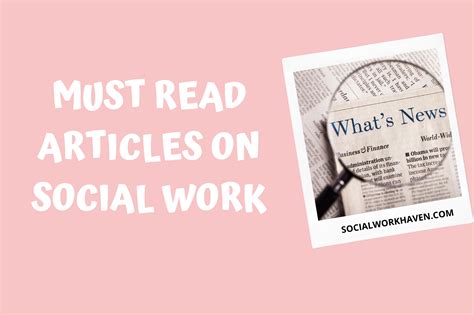 All You Need To Know About Social Work Articles