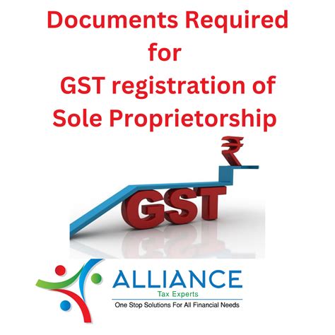 Alliance Tax Experts Documents Required For Gst Registration Of Sole