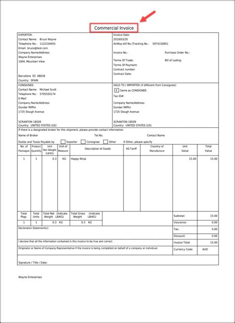 Alter Dhl Express Commercial Invoice Title In Elex Woocommerce Dhl