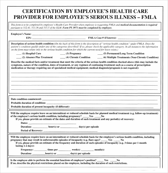 FMLA Paperwork Requirements